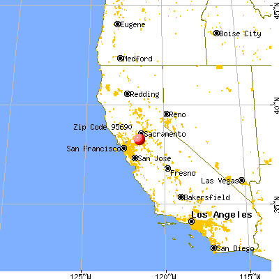 Walnut Grove, CA (95690) map from a distance