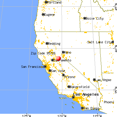 Pollock Pines, CA (95726) map from a distance