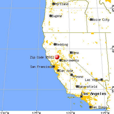 Arbuckle, CA (95912) map from a distance