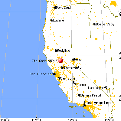 Gridley, CA (95948) map from a distance