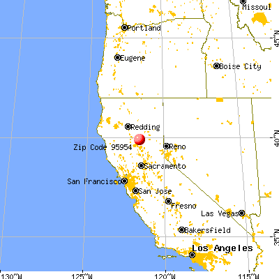 Magalia, CA (95954) map from a distance