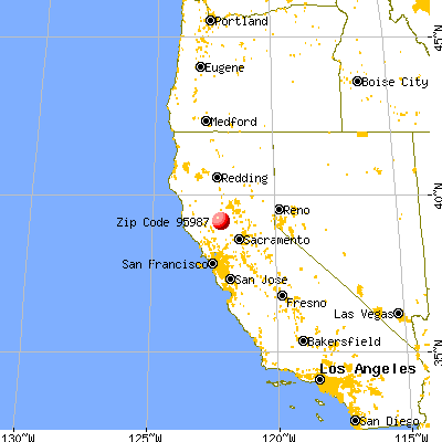Williams, CA (95987) map from a distance