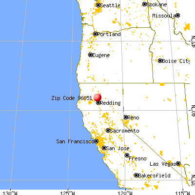 Lakehead, CA (96051) map from a distance