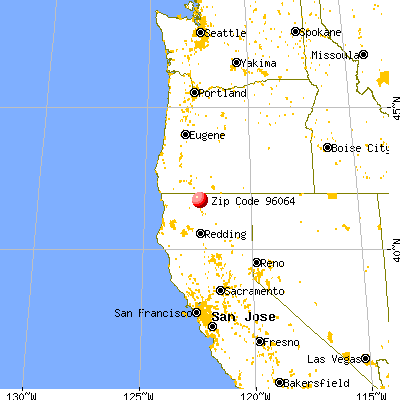 Montague, CA (96064) map from a distance