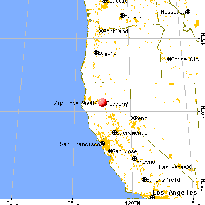 Shasta, CA (96087) map from a distance