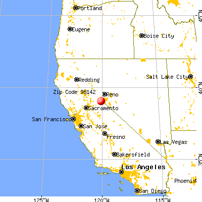 Tahoma, CA (96142) map from a distance
