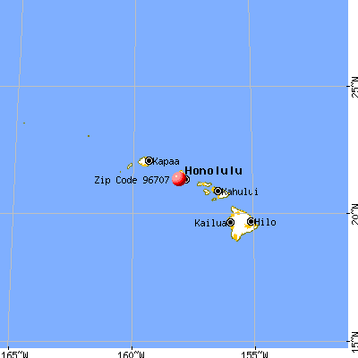 Kapolei, HI (96707) map from a distance