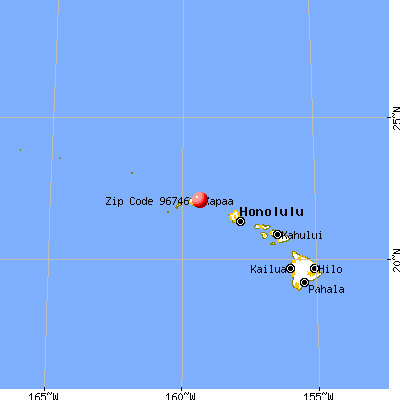 Kapaa, HI (96746) map from a distance