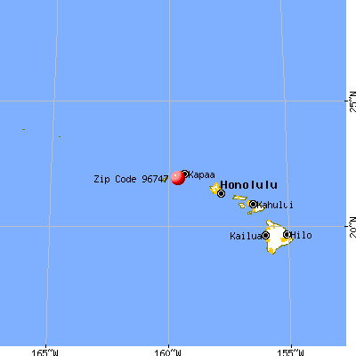Kaumakani, HI (96747) map from a distance