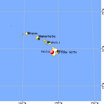 Kealakekua, HI (96750) map from a distance