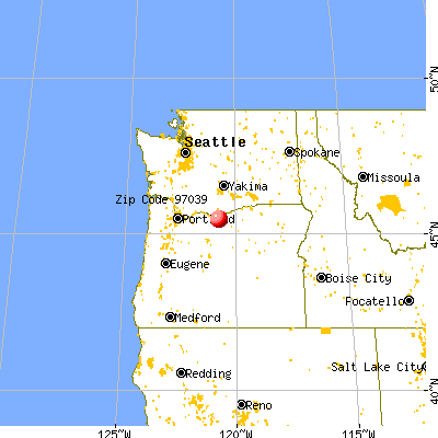 Moro, OR (97039) map from a distance