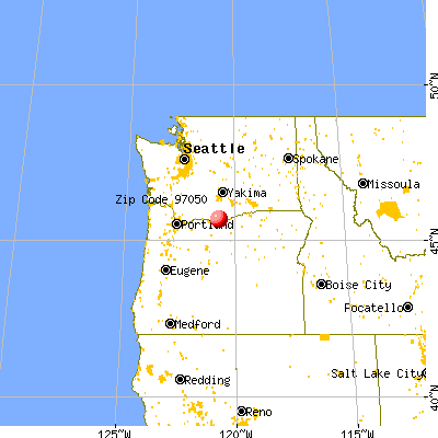 Rufus, OR (97050) map from a distance