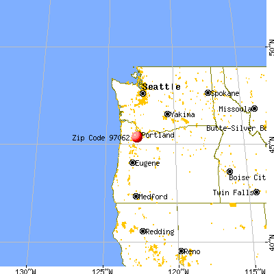 Tualatin, OR (97062) map from a distance