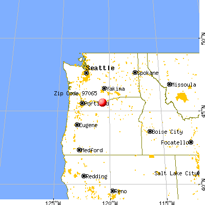 Wasco, OR (97065) map from a distance