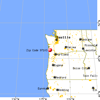 Astoria, OR (97103) map from a distance