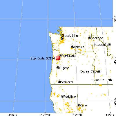 Dayton, OR (97114) map from a distance