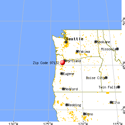 Newberg, OR (97132) map from a distance