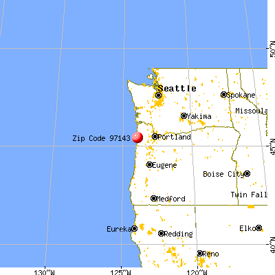 Netarts, OR (97143) map from a distance