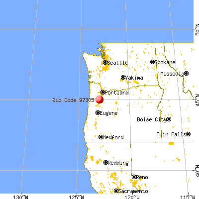 Salem, OR (97305) map from a distance