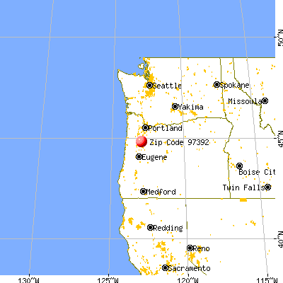 Turner, OR (97392) map from a distance