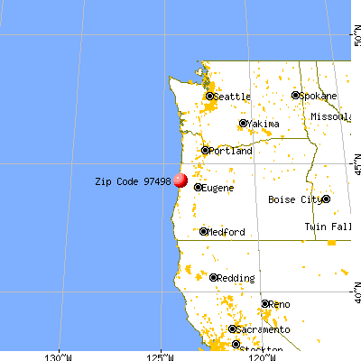 Yachats, OR (97498) map from a distance