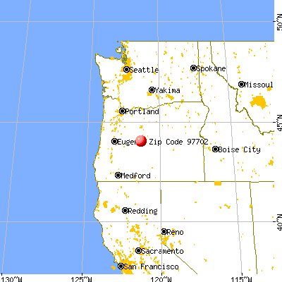 Bend, OR (97702) map from a distance