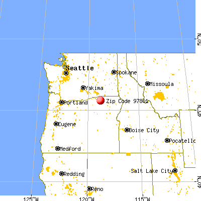 Tutuilla, OR (97801) map from a distance