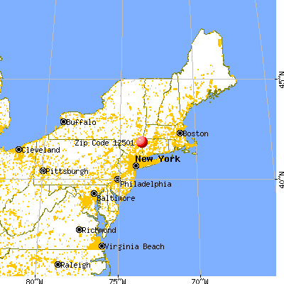 Amenia, NY (12501) map from a distance