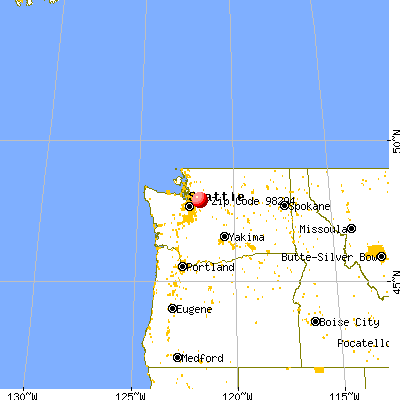 Startup, WA (98294) map from a distance