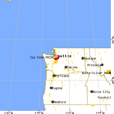 Maltby, WA (98296) map from a distance