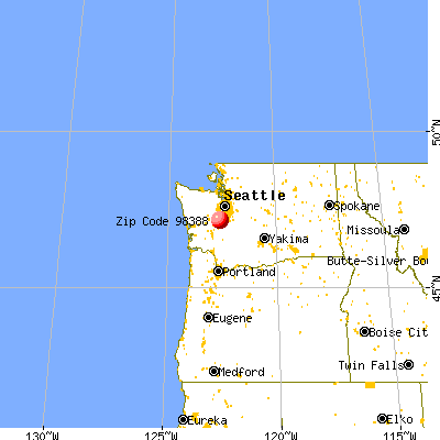 Steilacoom, WA (98388) map from a distance