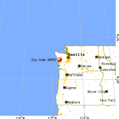 Humptulips, WA (98552) map from a distance