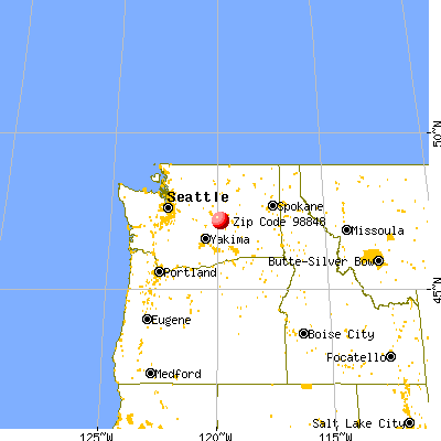 Quincy, WA (98848) map from a distance