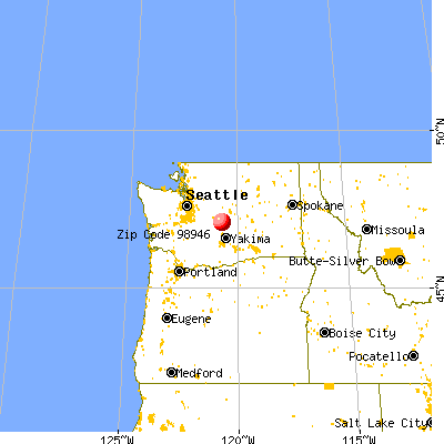 Thorp, WA (98946) map from a distance
