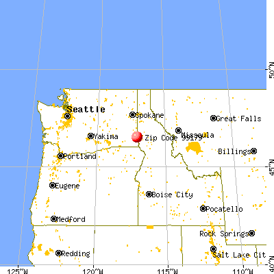 Uniontown, WA (99179) map from a distance