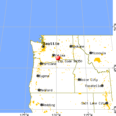Prosser, WA (99350) map from a distance