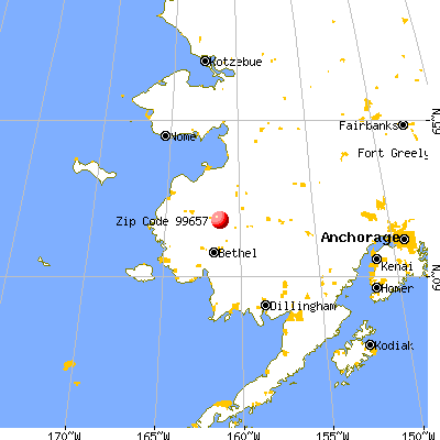 Russian Mission, AK (99657) map from a distance
