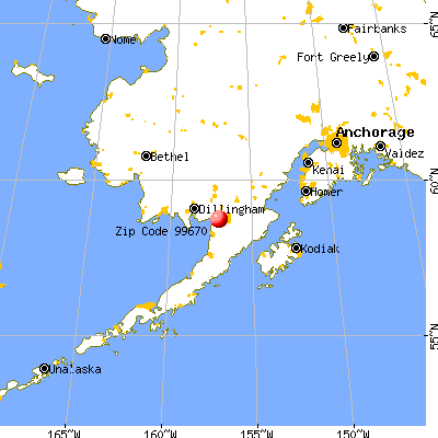 South Naknek, AK (99670) map from a distance