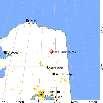 Venetie, AK (99781) map from a distance