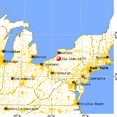 Randolph, NY (14772) map from a distance