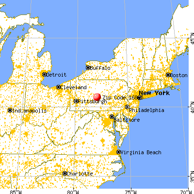 Ramblewood, PA (16865) map from a distance
