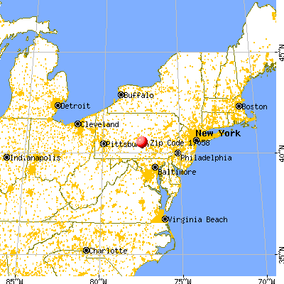 Mifflin, PA (17058) map from a distance