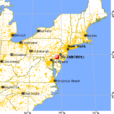 Brookside, DE (19713) map from a distance