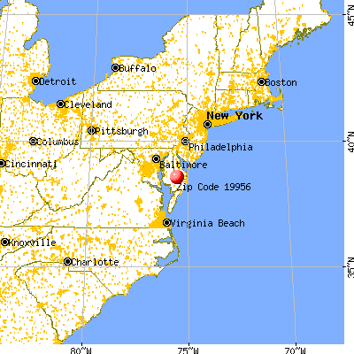 Laurel, DE (19956) map from a distance