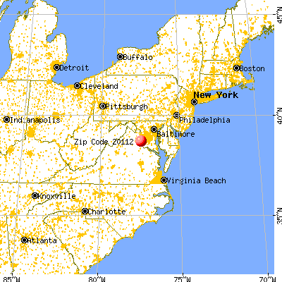 Buckhall, VA (20112) map from a distance