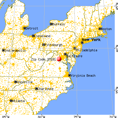 Nokesville, VA (20181) map from a distance