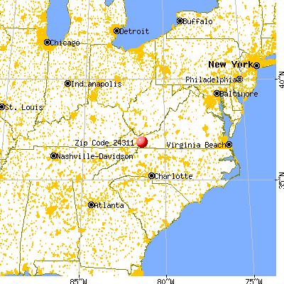 Atkins, VA (24311) map from a distance