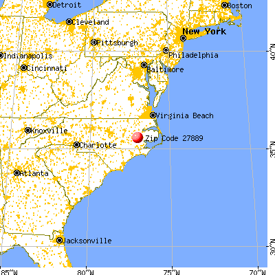 Washington, NC (27889) map from a distance