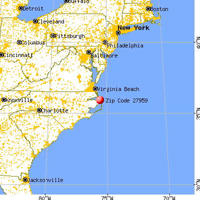 Nags Head, NC (27959) map from a distance