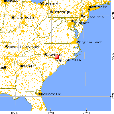Rennert, NC (28386) map from a distance